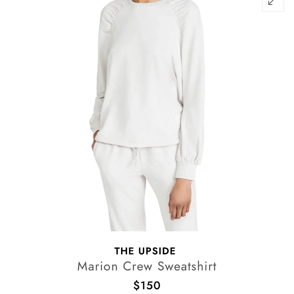 The Upside Cream Marion Crew Sweatshirt